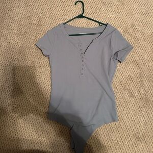 Abercrombie and Fitch Blue T-Shirt Bodysuit